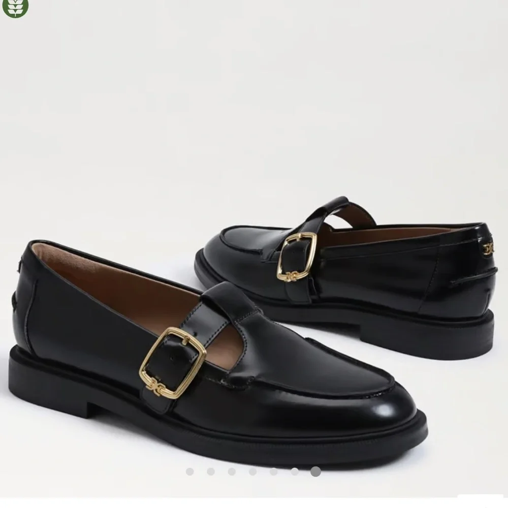 Sam Edelman
Elaina T-Strap Buckle Loafer Black Leather women Sz 8.5 gently used - Picture 2 of 16